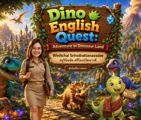เผยแพร่ผลงานสื่อมัลติมีเดียชุด Dino English Quest เกมผจญภัยภาษาอังกฤษดิจิทัลเพื่อพัฒนาทักษะภาษาอังกฤ&hellip;